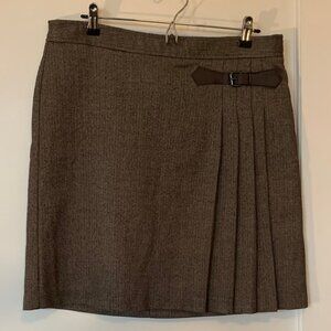 G.H. Bass & Co. Brown Mini Skirt with Bow Detail